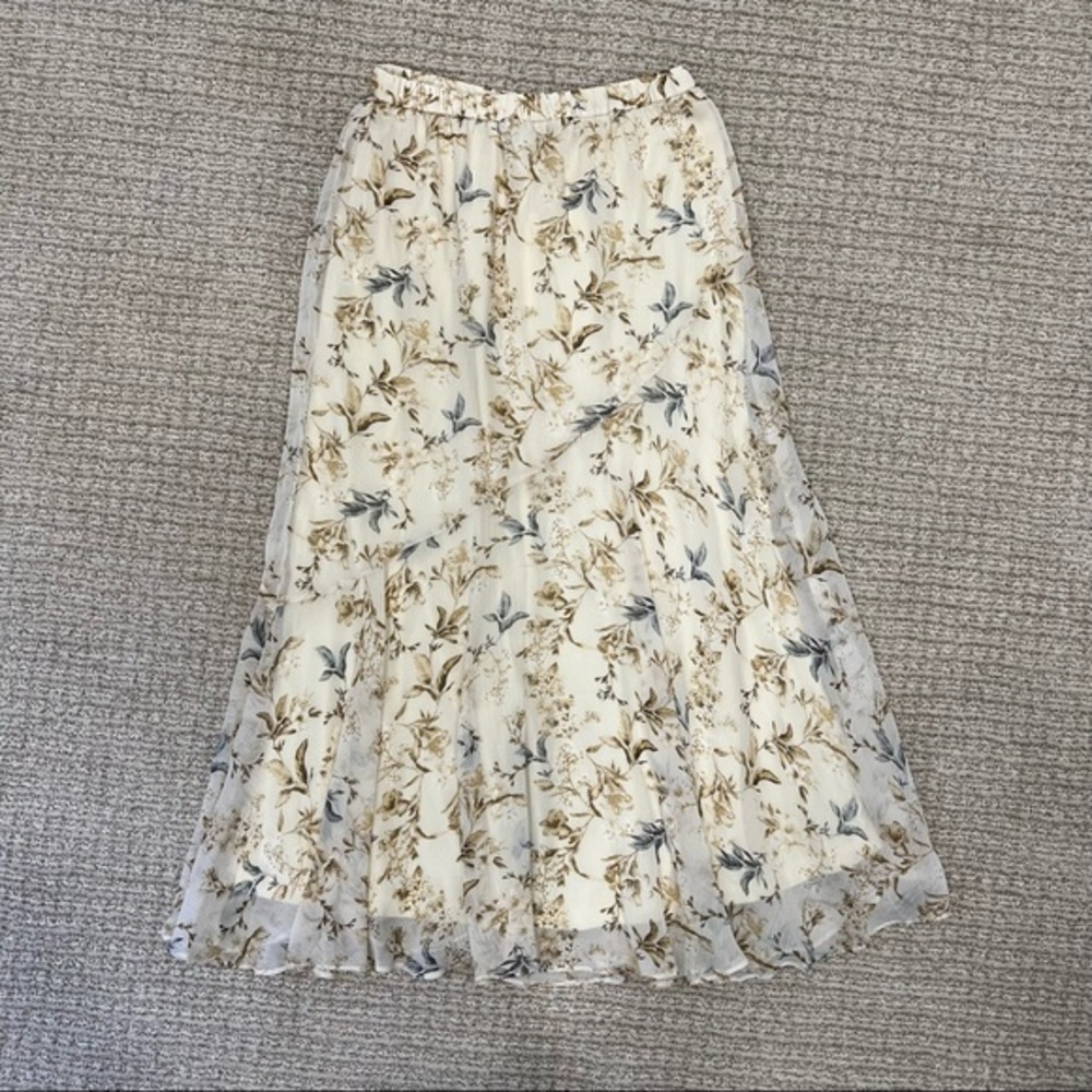 NWT Anthropologie Drew Floral Maxi Skirt